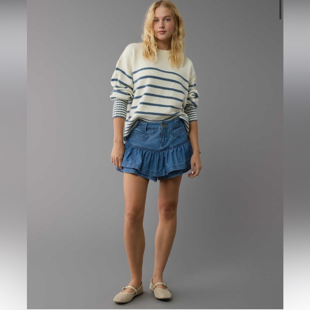 NWOT American Eagle Ruffled Skort size 14